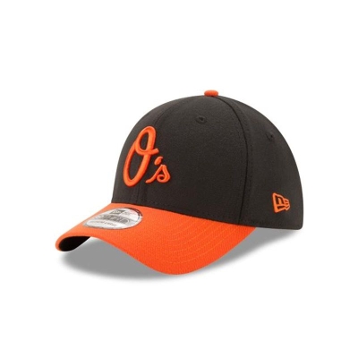 Black Baltimore Orioles Hat - New Era MLB Team Classic Alt 39THIRTY Stretch Fit Caps USA5394287